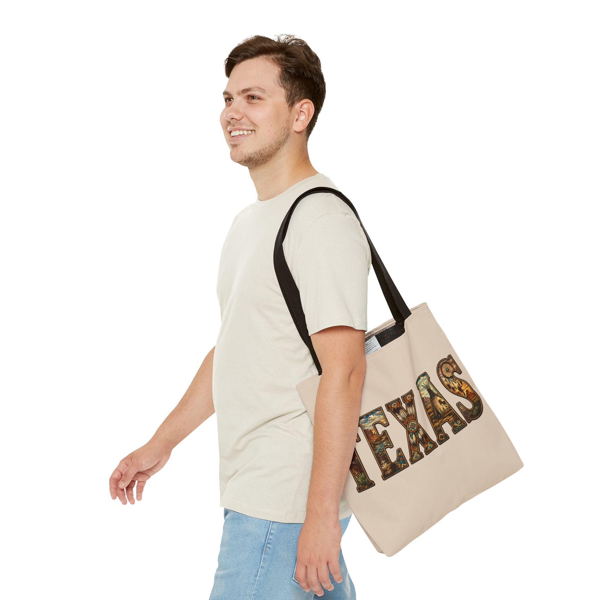 Texas vintage desert letters Tote Bag | western southwestern typography