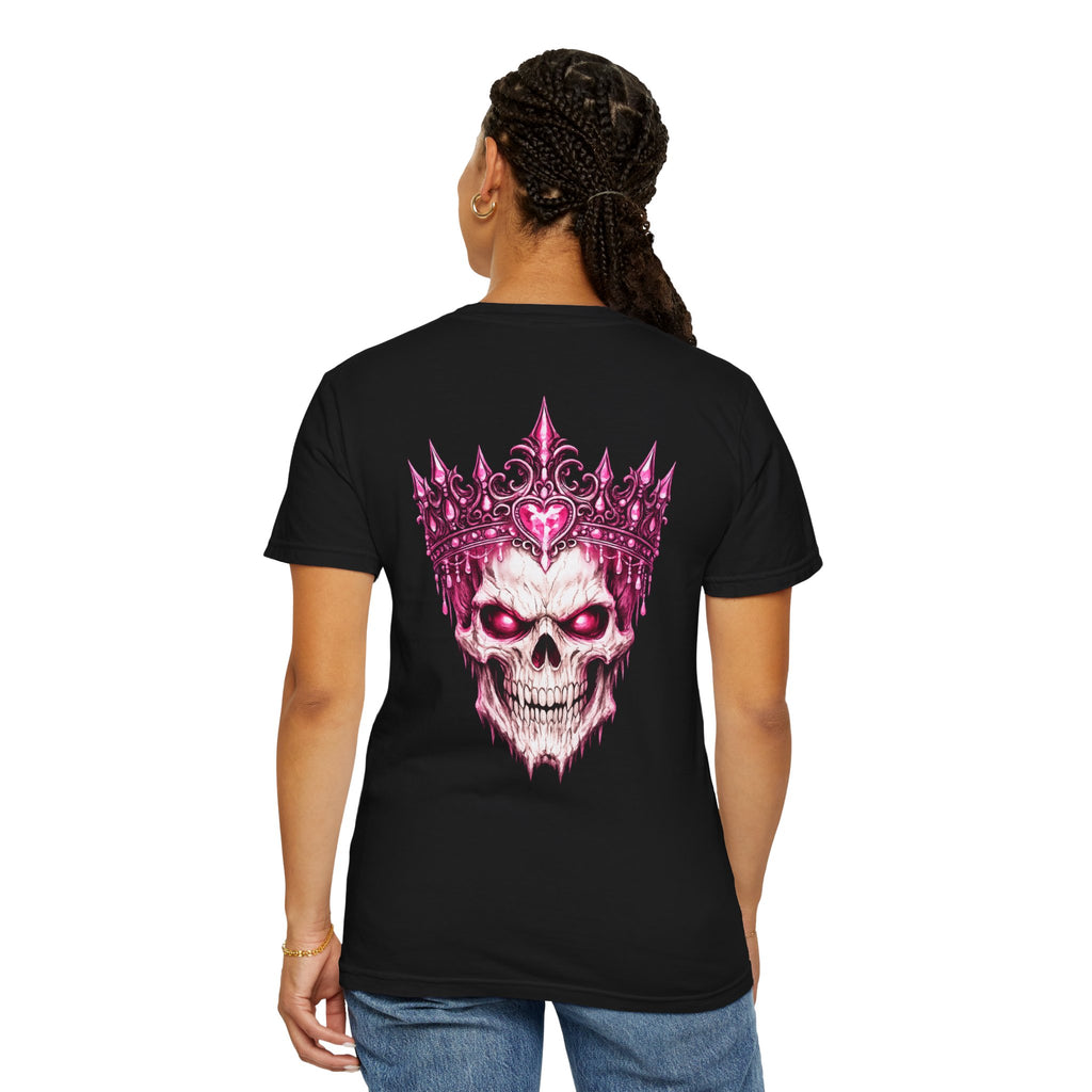 Skull King T-Shirt — Pink Crown Gothic Graphic Tee
