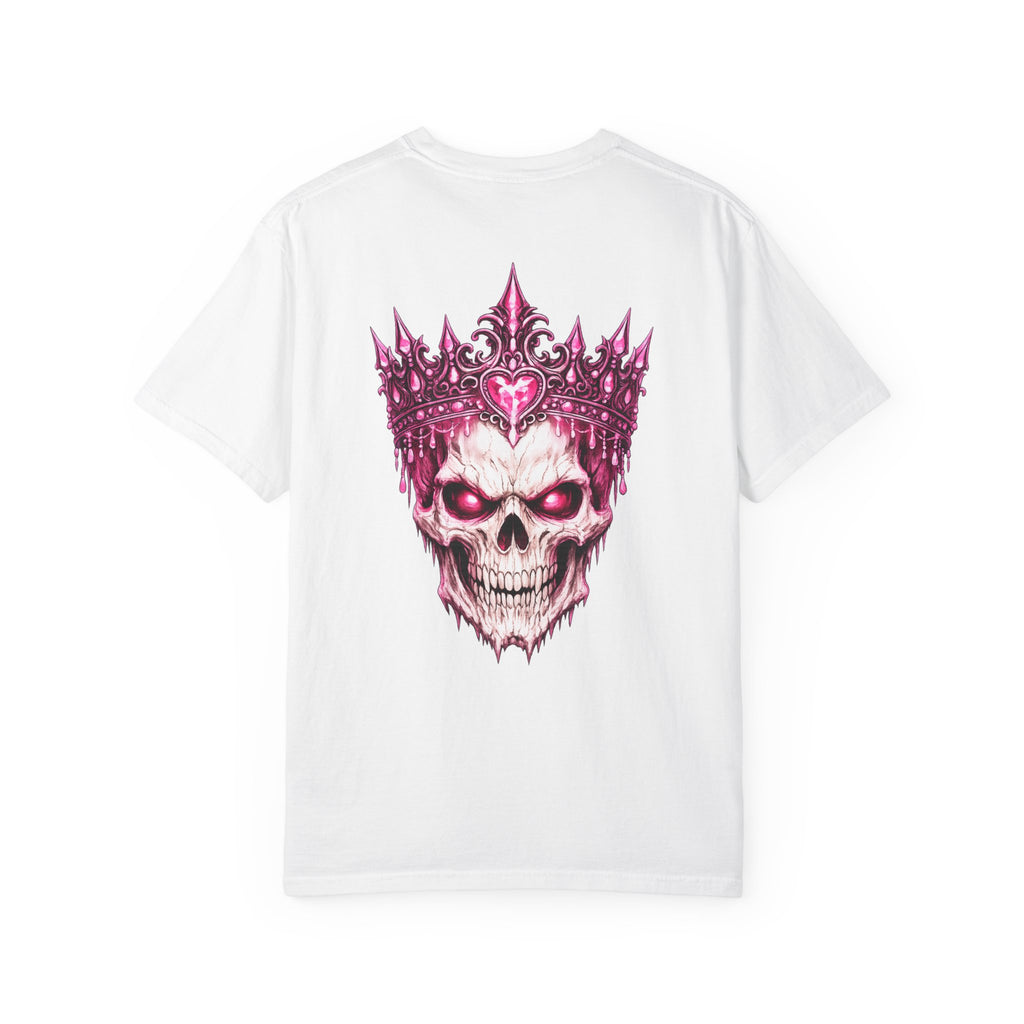 Skull King T-Shirt — Pink Crown Gothic Graphic Tee