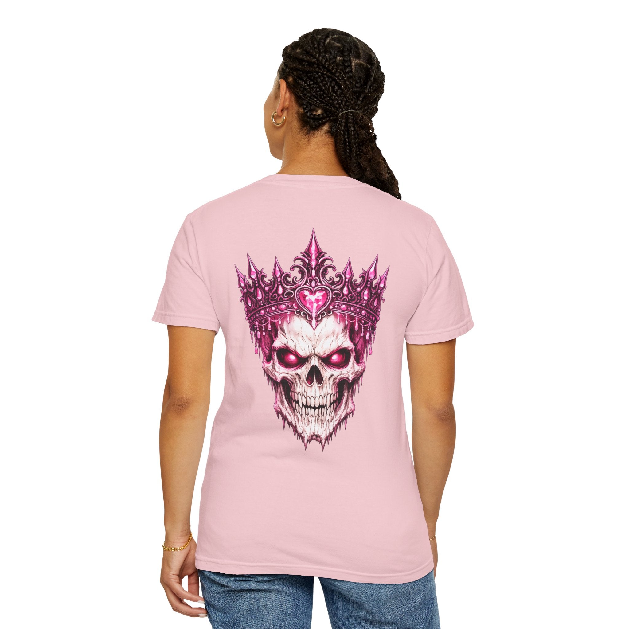 Skull King T-Shirt — Pink Crown Gothic Graphic Tee