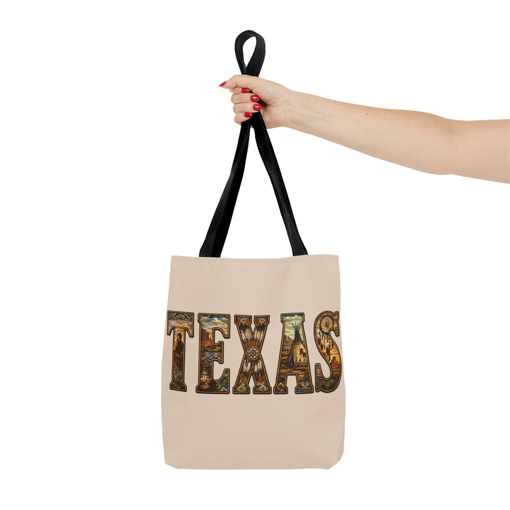Texas vintage desert letters Tote Bag | western southwestern typography