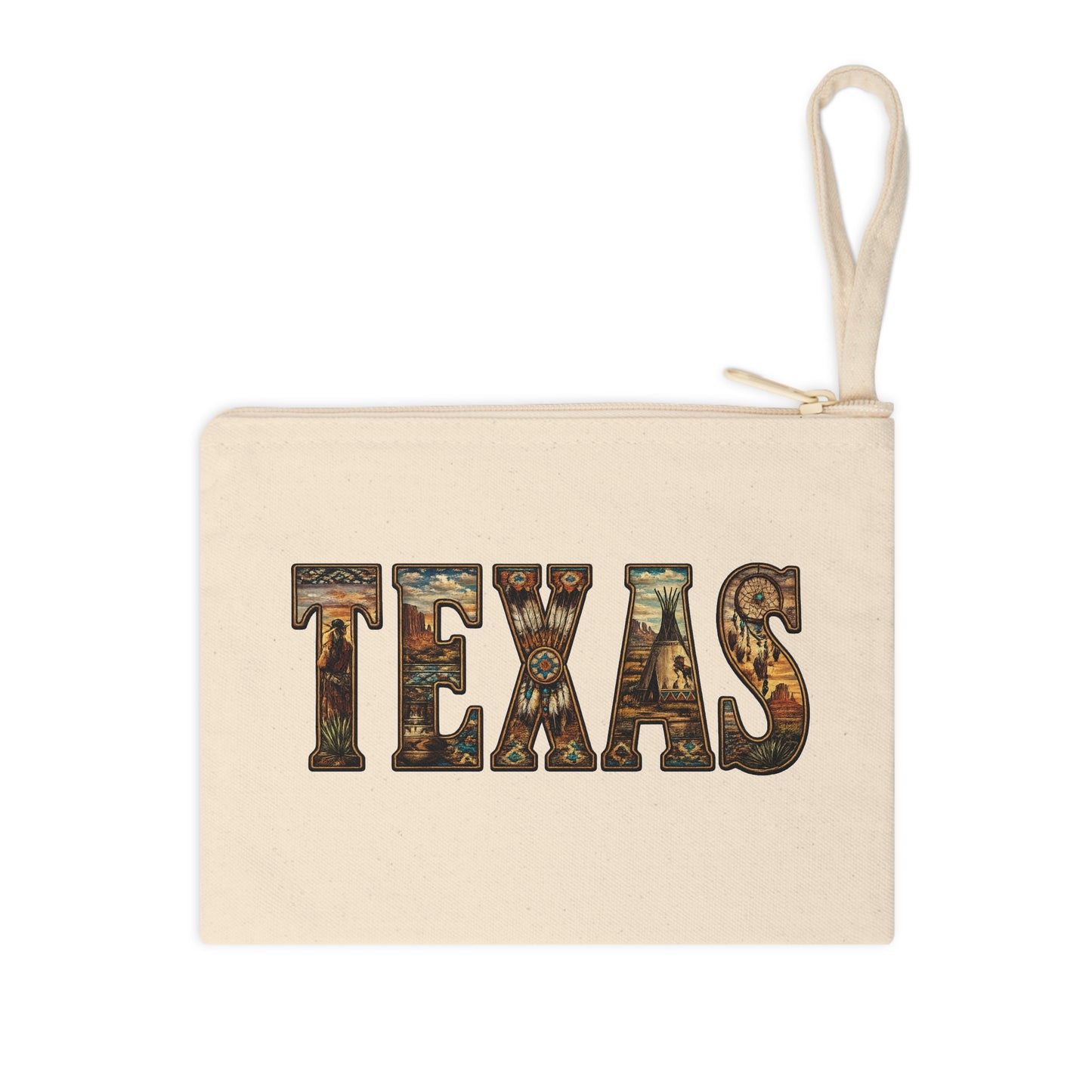 Texas Accessory Pouch | State Travel Souvenir Zipper Pouch