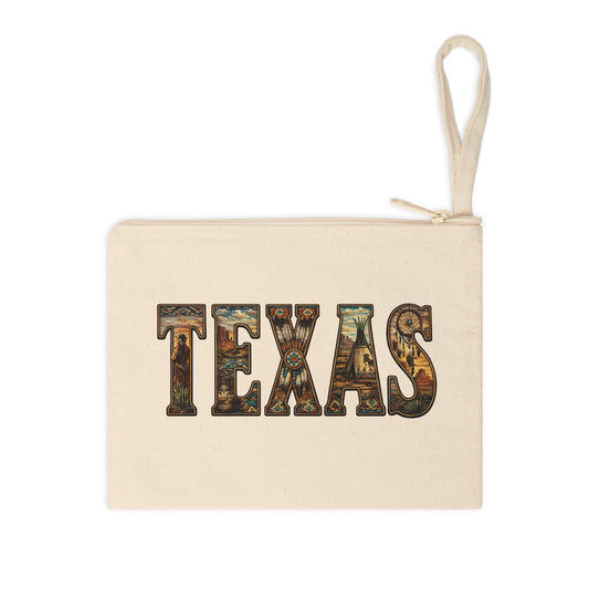 Texas Accessory Pouch | State Travel Souvenir Zipper Pouch