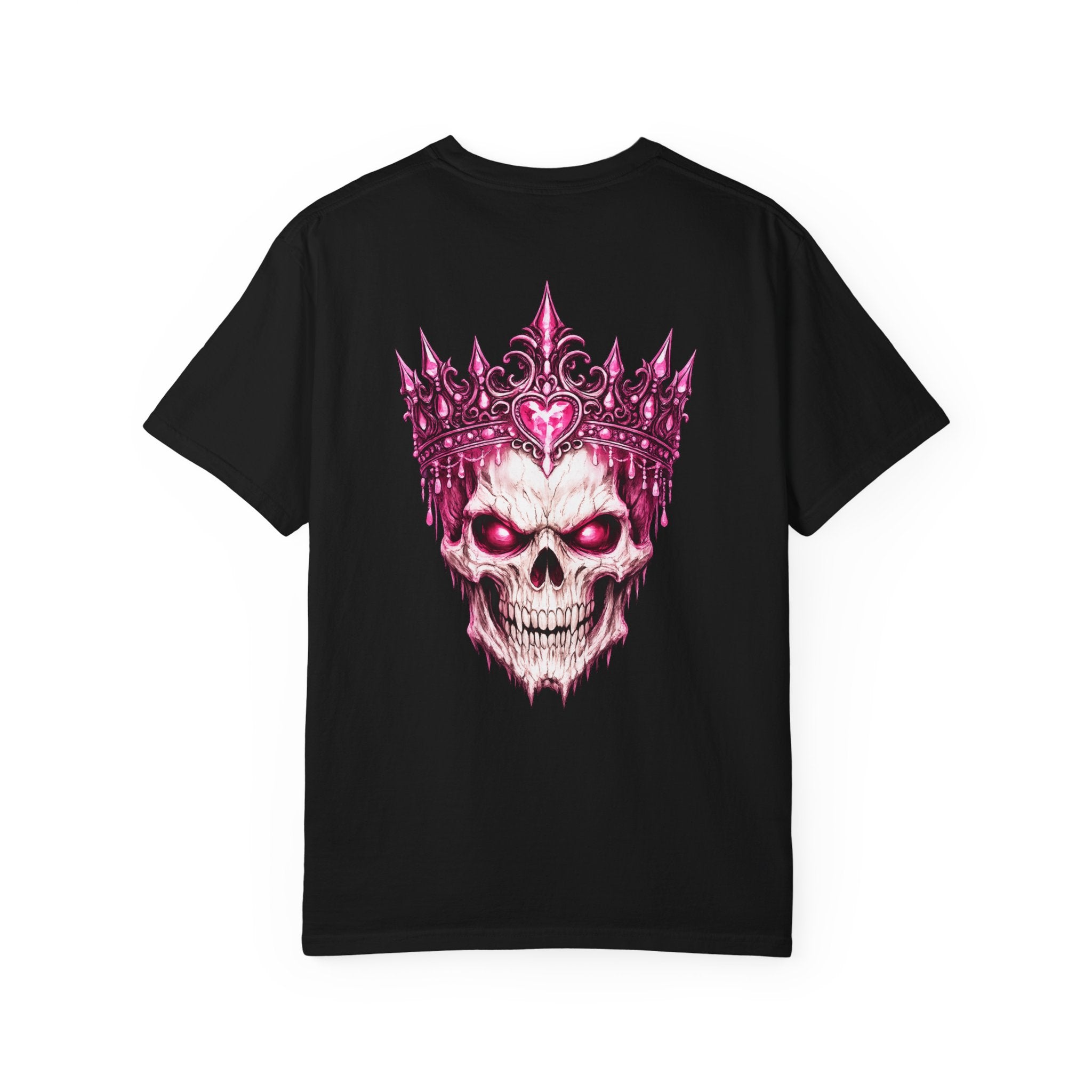 Skull King T-Shirt — Pink Crown Gothic Graphic Tee