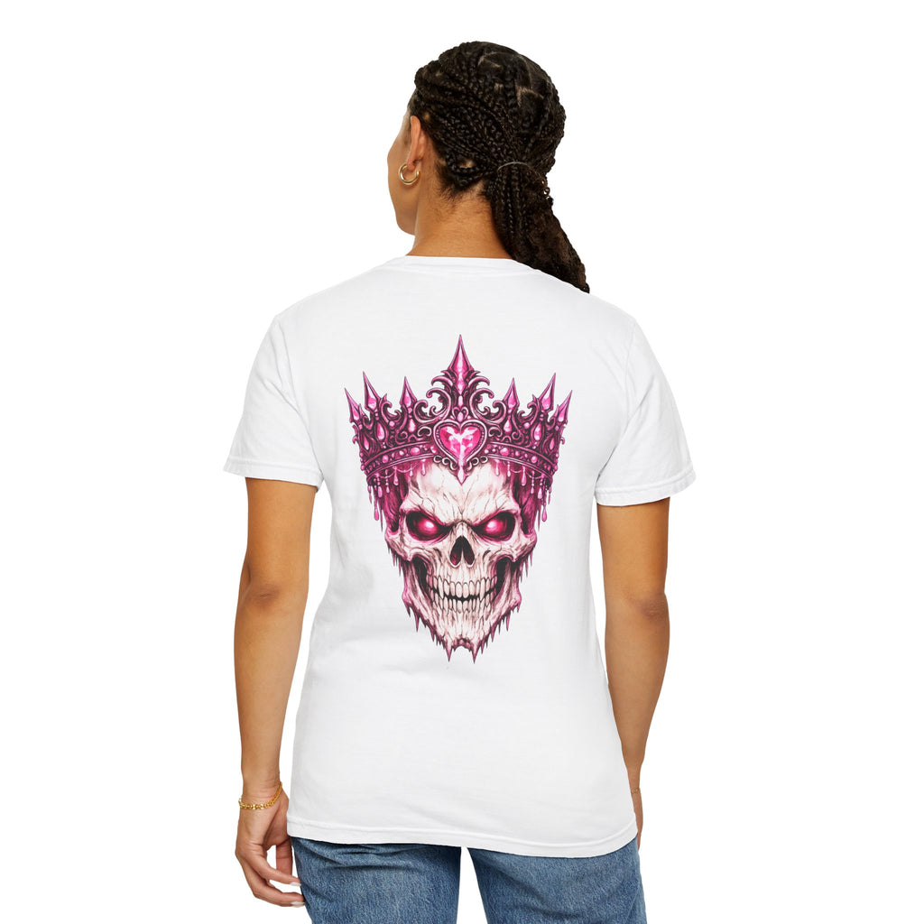 Skull King T-Shirt — Pink Crown Gothic Graphic Tee