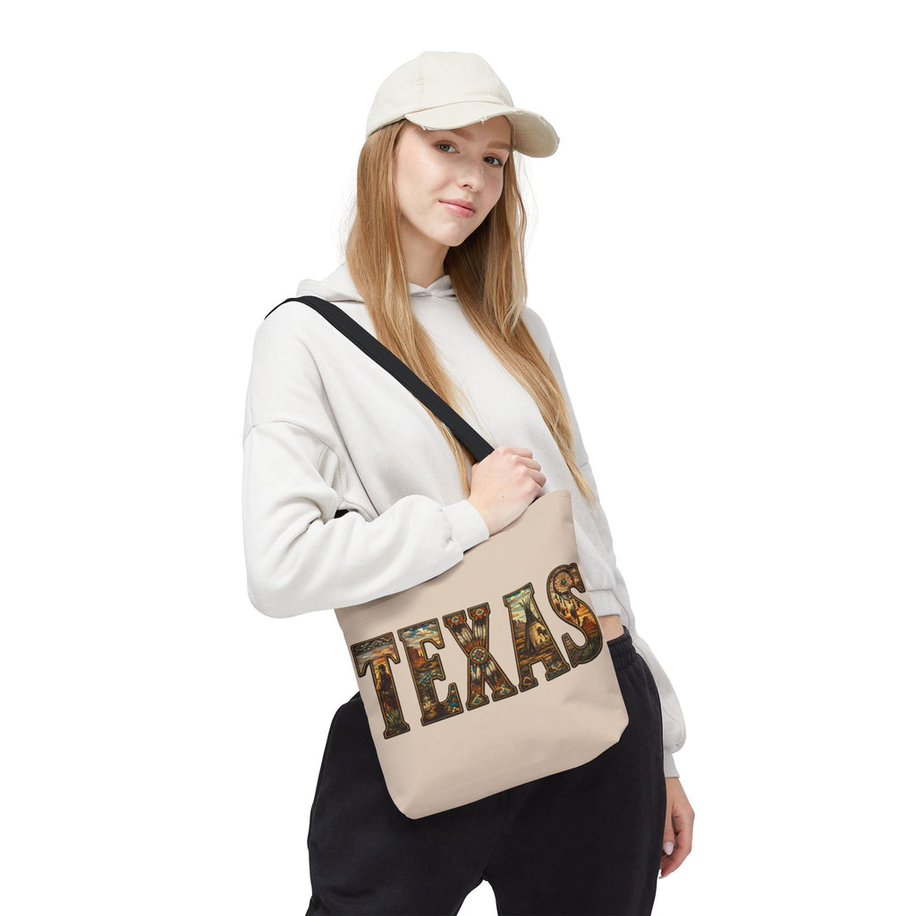 Texas vintage desert letters Tote Bag | western southwestern typography