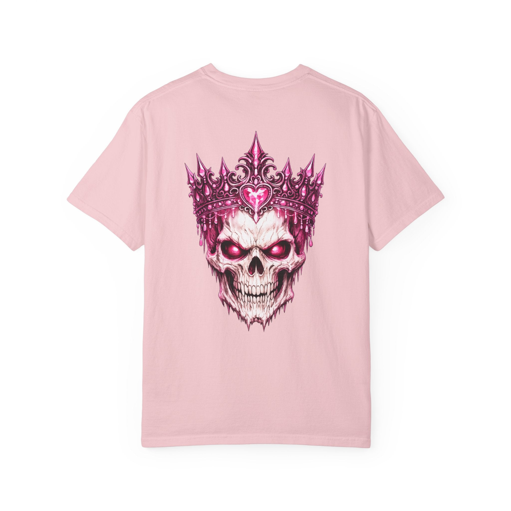 Skull King T-Shirt — Pink Crown Gothic Graphic Tee