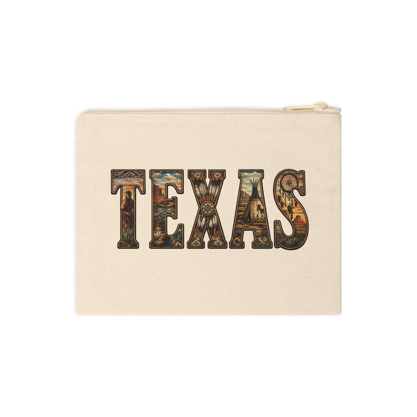 Texas Accessory Pouch | State Travel Souvenir Zipper Pouch
