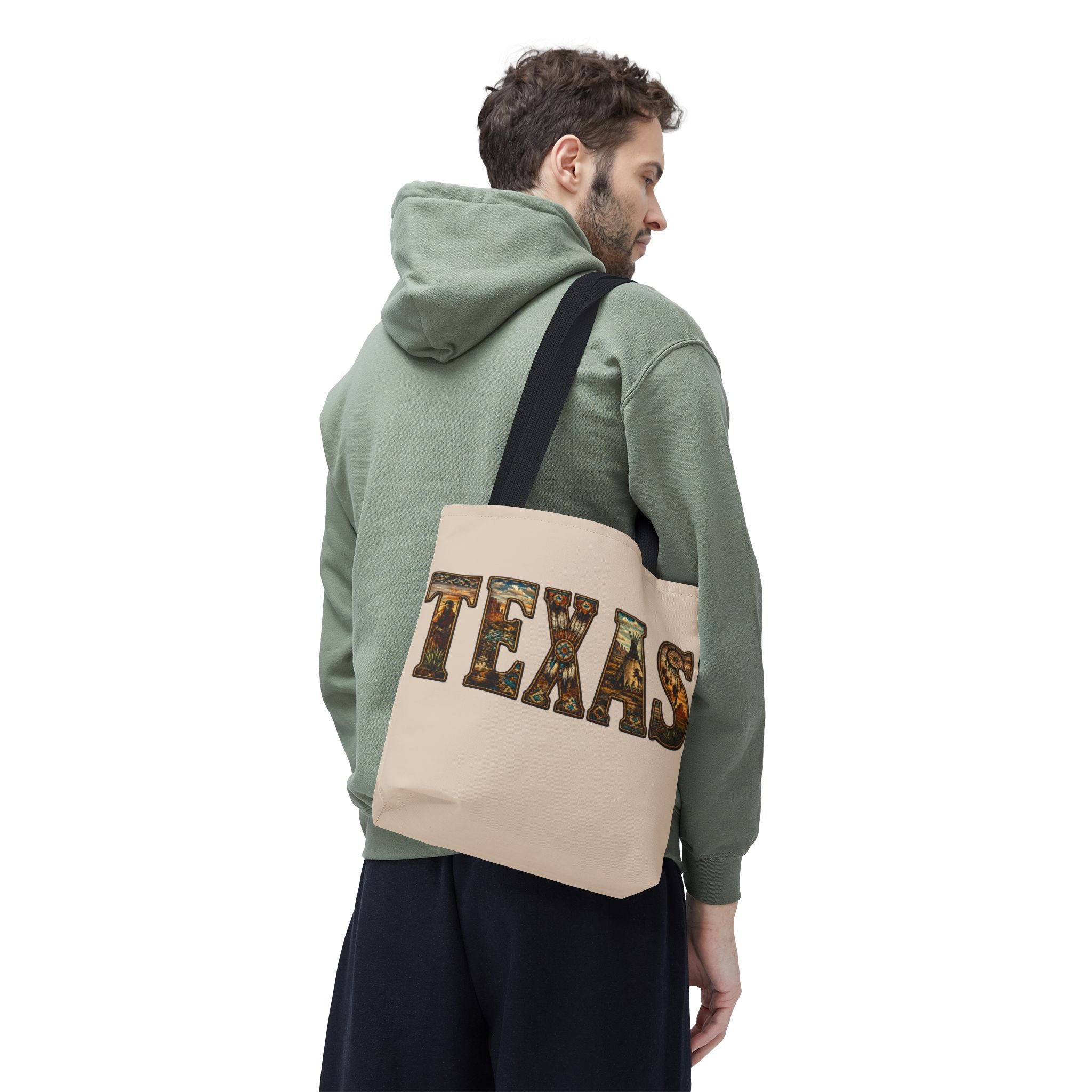 Texas vintage desert letters Tote Bag | western southwestern typography