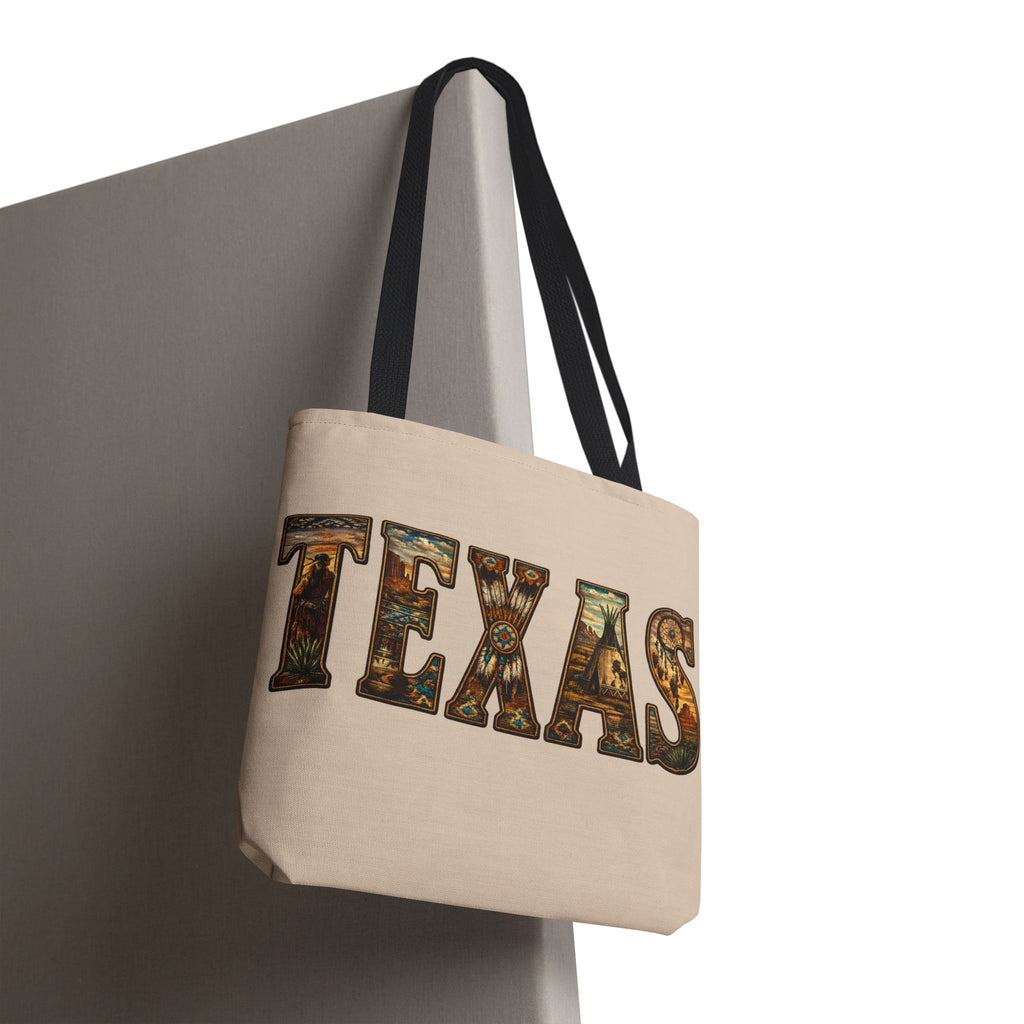 Texas vintage desert letters Tote Bag | western southwestern typography