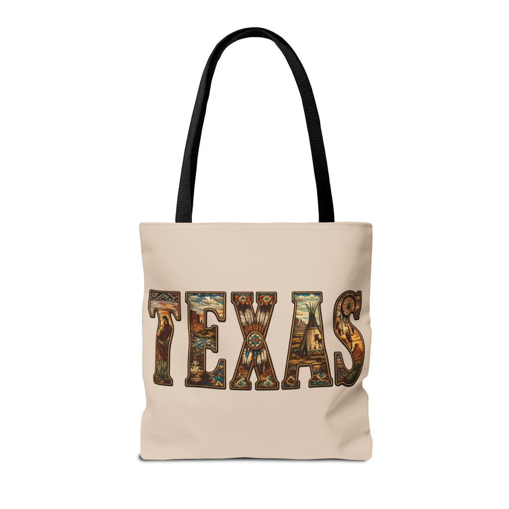 Texas vintage desert letters Tote Bag | western southwestern typography