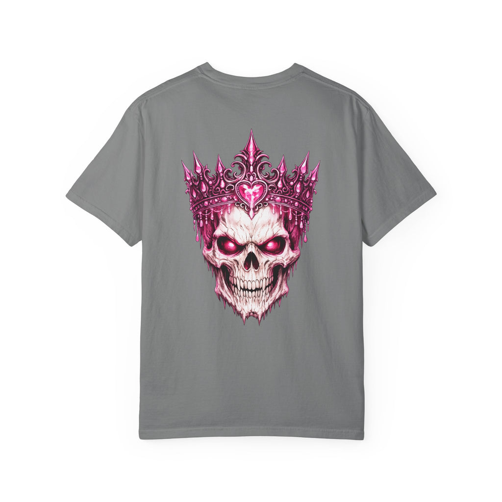 Skull King T-Shirt — Pink Crown Gothic Graphic Tee