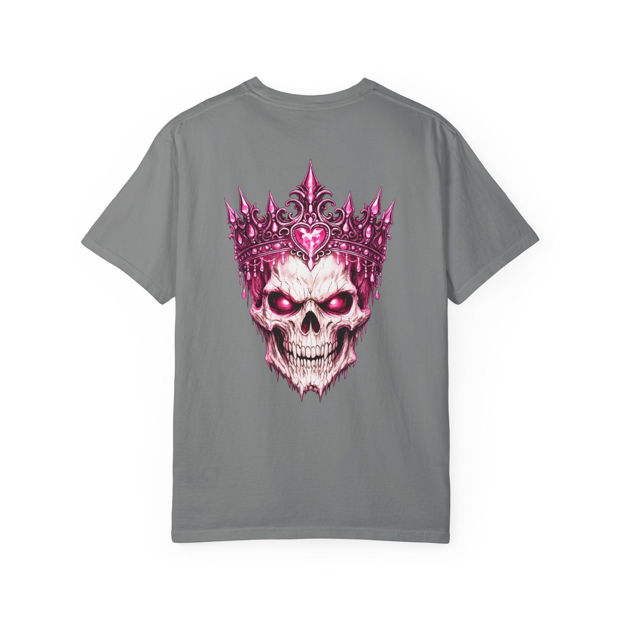 Skull King T-Shirt — Pink Crown Gothic Graphic Tee