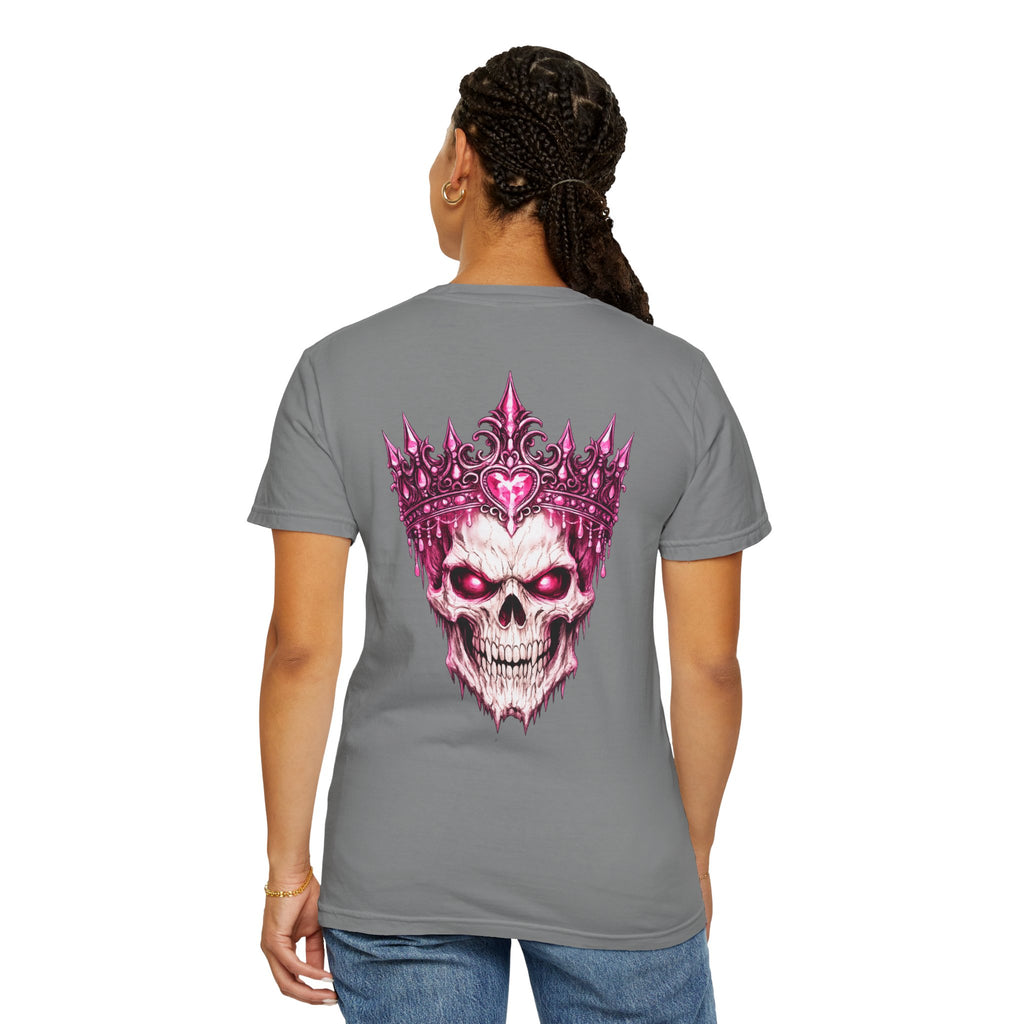 Skull King T-Shirt — Pink Crown Gothic Graphic Tee