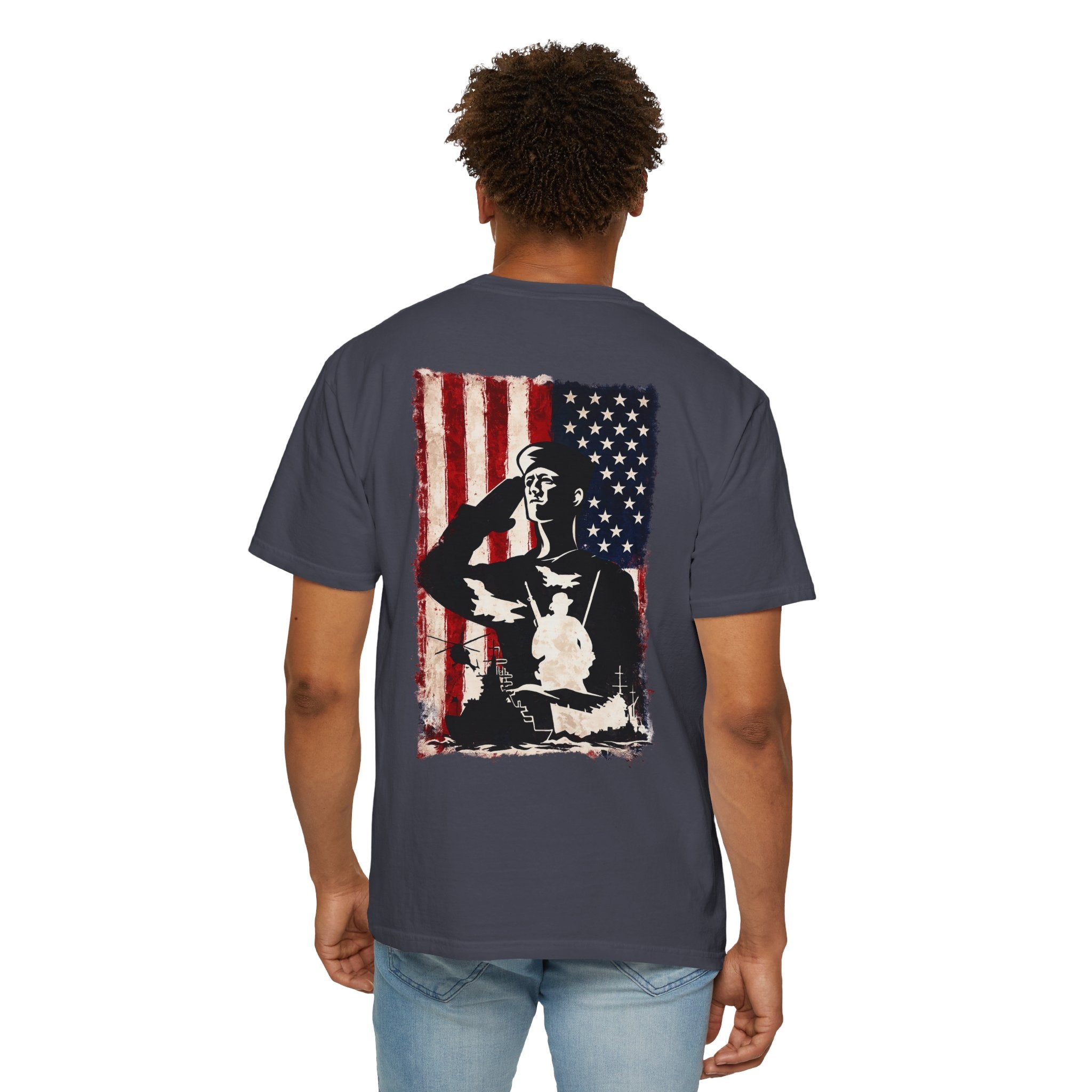 4th of July T-Shirt — 'We'll Put a Boot in Your Ass' Patriotic Military Tee